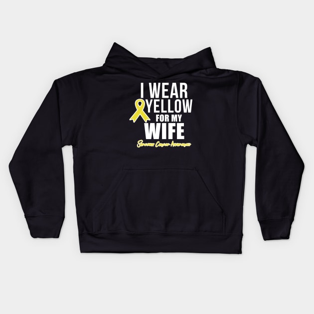 Sarcoma Cancer Shirt for Wife Sarcoma Awareness Products Kids Hoodie by ChristianCrecenzio